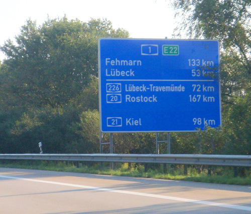 We're on the road to L&uuml;beck.